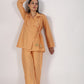 Angrakha style Ikat cotton co-ord set
