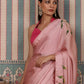 Rose gold Leela pre draped saree