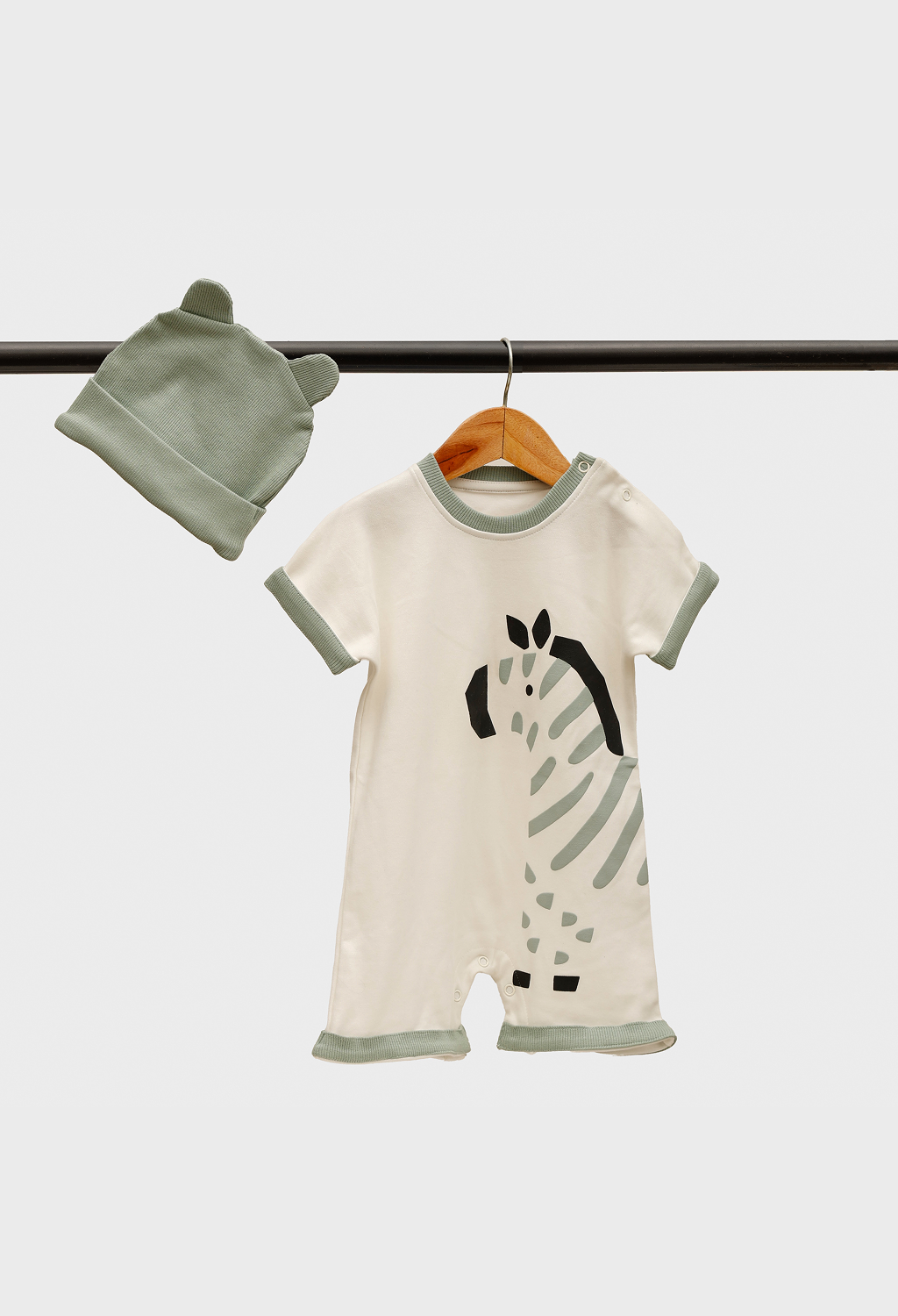 Safari Zebra Romper Born Plus