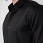 CheckMate Giza Satin Jet Black Shirt