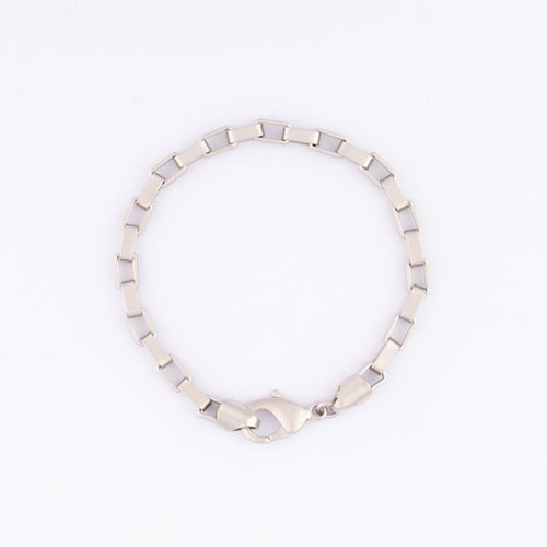Brut - Chain Bracelet - Satin Silver Zach