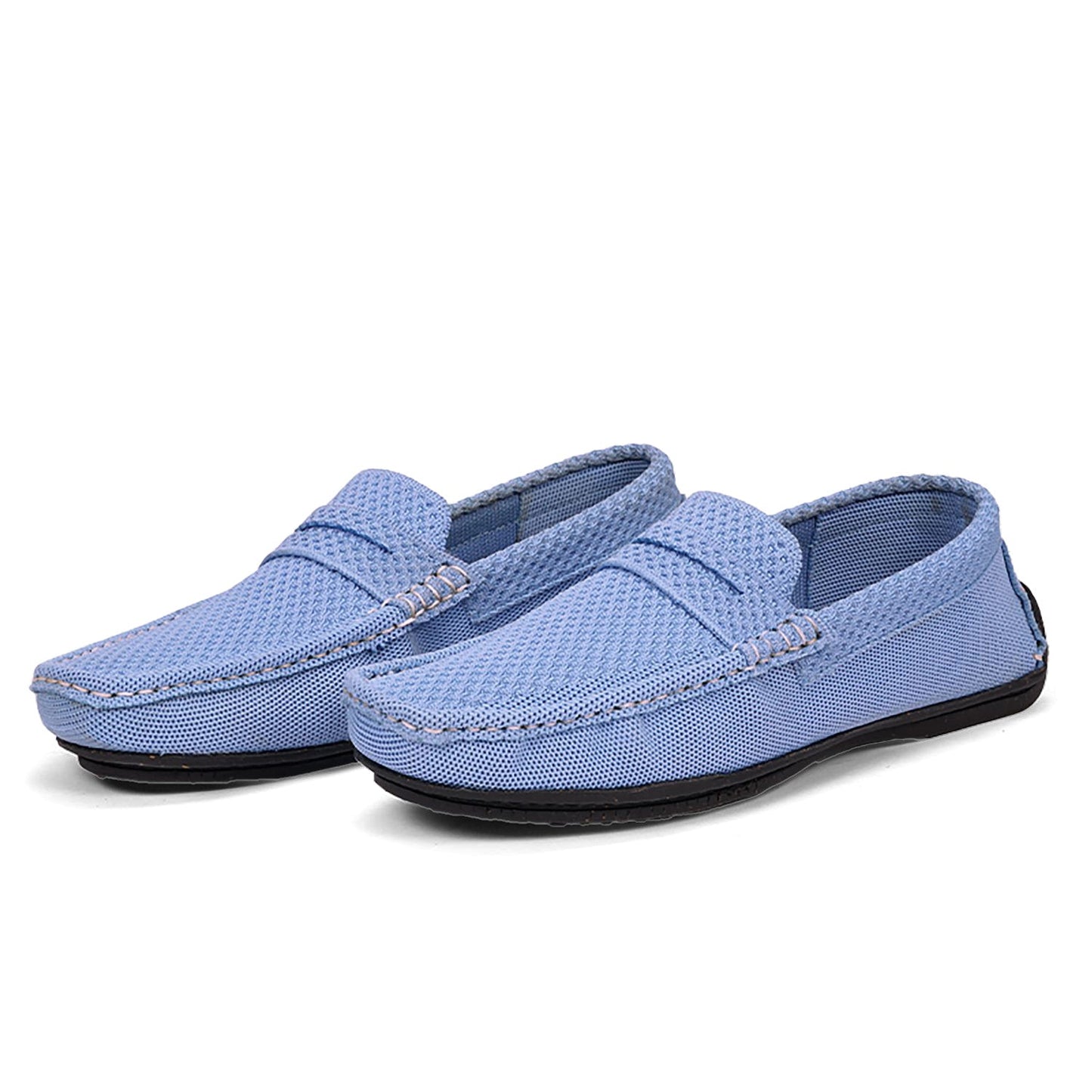 Greensole Sky Blue Moc Mens Shoes Loafers