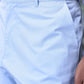 Light blue regular fit men's pants from Stylera with button and side pockets