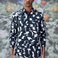 Trendy printed shirts for men by Stylera featuring black and white abstract patterns