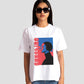 Stylera White Graphic T-Shirt for Women Stylish & Comfortable