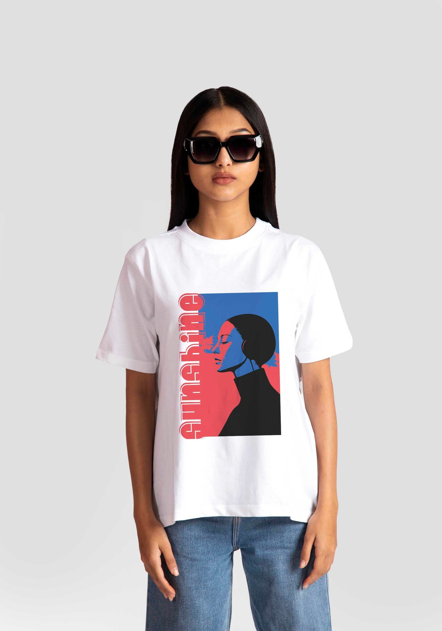 Stylera White Graphic T-Shirt for Women Stylish & Comfortable