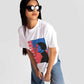 Stylera White Graphic T-Shirt for Women Stylish & Comfortable