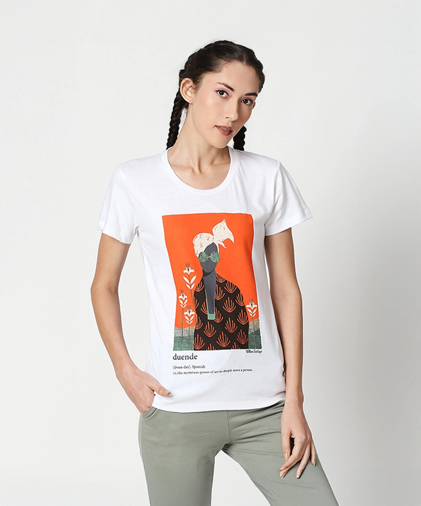 Duende Printed cotton tee