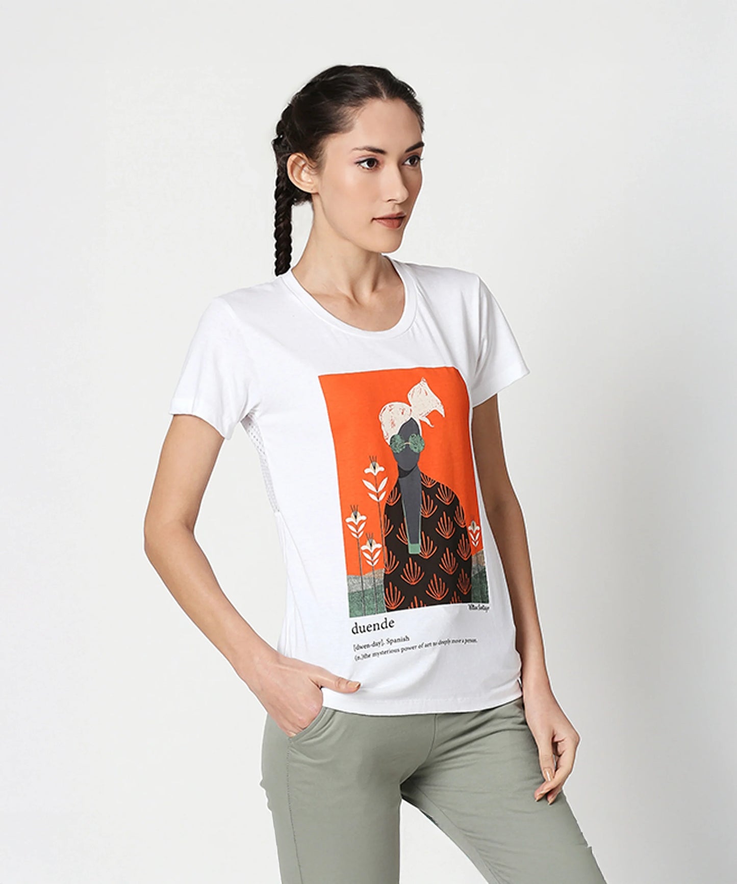 Duende Printed cotton tee