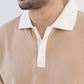 Textured Harmony Polo In Mocha