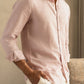 100% Linen Soft Touch Twilight Mauve Shirt