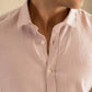 100% Linen Soft Touch Twilight Mauve Shirt