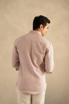 Men's Linen Soft Touch Twilight Mauve Shirt Vellure