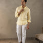 100% Linen Soft Touch Shirt in Butter Crème