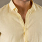 100% Linen Soft Touch Shirt in Butter Crème