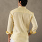 100% Linen Soft Touch Shirt in Butter Crème