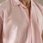 Botanic Bloom Box-Fit Embroidered Linen Shirt in Pearl Pink