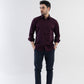 Solid Giza Satin Dark Wine