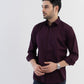 Solid Giza Satin Dark Wine