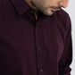 Solid Giza Satin Dark Wine