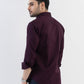 Solid Giza Satin Dark Wine