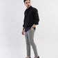 Solid Giza Satin Jet Black