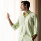 100% Linen Soft Touch Frosty Peppermint