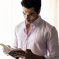 100% Linen Soft Touch Frosty Lilac