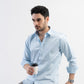 Solid Giza Satin Celeste Blue