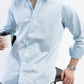 Solid Giza Satin Celeste Blue