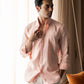100% Linen Soft Touch Frosty Peach