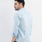 Solid Giza Satin Celeste Blue