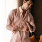 100% Linen Soft Touch Frosty Peach