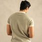 Jacquard Knit Polo in Ivory Matrix