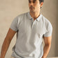 Jacquard Glacier Knit Polo