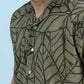 Coastline Hemp Cuban Shirt in Forest Green