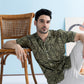 Coastline Hemp Cuban Shirt in Forest Green