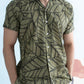 Coastline Hemp Cuban Shirt in Forest Green
