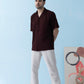 Ripple Cuban Collar Forest brown Shirt