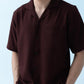 Ripple Cuban Collar Forest brown Shirt