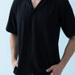 Ripple Cuban Collar Jet black Shirt