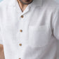 AirKnit Cuban Collar Shirt in Santorini White