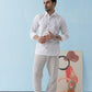 Conquest White Linen Blend Shirt