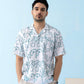 Blue Wave Cuban Collar Shirt