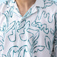 Blue Wave Cuban Collar Shirt