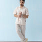 AirKnit Cuban Collar Shirt in Rose Beige