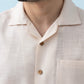 AirKnit Cuban Collar Shirt in Rose Beige
