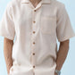 AirKnit Cuban Collar Shirt in Rose Beige