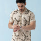 Coastline Hemp Cuban Shirt in Ivory Blossom