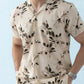 Coastline Hemp Cuban Shirt in Ivory Blossom